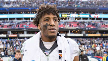 NASHVILLE, TN - DECEMBER 22: Michael Thomas #13 of the New Orleans Saints walks off the field after a game against the Tennessee Titans at Nissan Stadium on December 22, 2019 in Nashville, Tennessee. The Saints defeated the Titans 38-28. (Photo by Wesley Hitt/Getty Images)