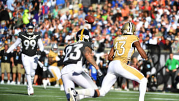 ORLANDO, FLORIDA - JANUARY 26: Michael Thomas #13 of the New Orleans Saints catches a touchdown in the first half of the 2020 NFL Pro Bowl at Camping World Stadium on January 26, 2020 in Orlando, Florida. (Photo by Mark Brown/Getty Images)