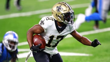 Emmanuel Sanders, New Orleans Saints. (Photo by Rey Del Rio/Getty Images)