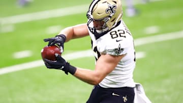 Adam Trautman, New Orleans Saints (Photo by Rey Del Rio/Getty Images)