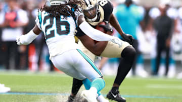 Lil'Jordan Humphrey #84 of the New Orleans Saints (Photo by Grant Halverson/Getty Images)