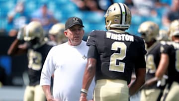 Sean Payton, Jameis Winston, New Orleans Saints (Photo by Grant Halverson/Getty Images)