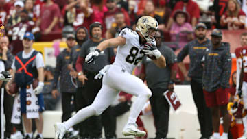 Adam Trautman, New Orleans Saints (Photo by Rob Carr/Getty Images)