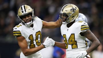 Tre'Quan Smith, Lil'Jordan Humphrey, New Orleans Saints (Photo by Jonathan Bachman/Getty Images)