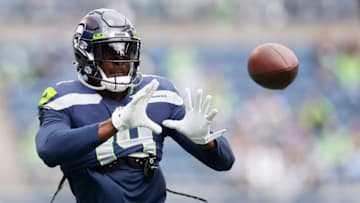 DK Metcalf #14 of the Seattle Seahawks. (Photo by Steph Chambers/Getty Images)