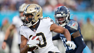 Tre'Quan Smith #10 of the New Orleans Saints. (Photo by Wesley Hitt/Getty Images)
