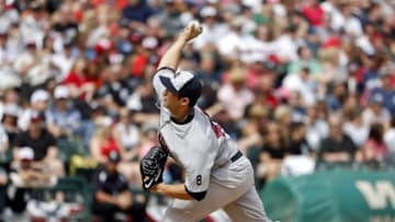 Jul 4, 2016; Chicago, IL, USA; New York Yankees relief pitcher Luis Cessa (85) delivers a pitch against the Chicago White Sox during the seventh inning at U.S. Cellular Field. Mandatory Credit: Kamil Krzaczynski-USA TODAY Sports