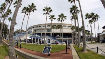 CLEARWATER, FL- MARCH 03: An exterior view of George M. Steinbrenner Field before the game against the Philadelphia Phillies at George M. Steinbrenner Field on March 3, 2016 in Clearwater, Florida. (Photo by Justin K. Aller/Getty Images)