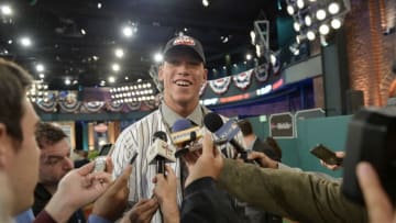New York Yankees star Aaron Judge at the 2013 MLB Draft (Photo by Jeff Zelevansky/Getty Images)
