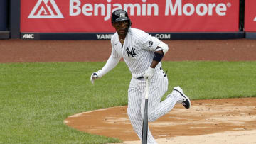 Miguel Andujar #41 of the New York Yankees in action against the Baltimore Orioles at Yankee Stadium on September 13, 2020 in New York City. The Yankees defeated the Orioles 3-1. (Photo by Jim McIsaac/Getty Images)