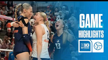 Illinois at Northwestern | Highlights | Big Ten Volleyball | 10/19/2025