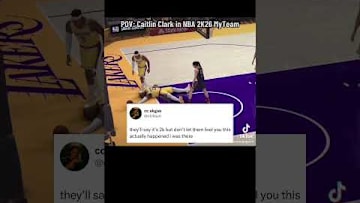 NBA 2K really had Caitlin Clark posterized LeBron James 💀