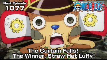 ONE PIECE episode1077 Teaser “The Curtain Falls! The Winner, Straw Hat Luffy!”
