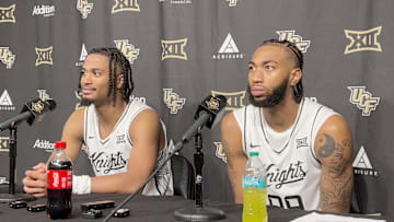 UCF Men's Basketball Postgame vs. Hofstra: Guard Themus Fulks and Forward Jordan Burks
