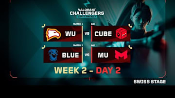 WU vs CUBE | BLUE vs MU | VALORANT Challengers NA | Week 2 Day 2 | A | Swiss Stage 3