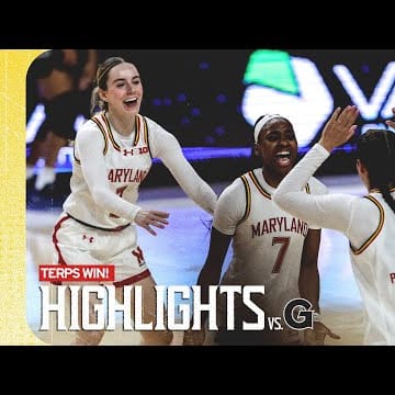 Maryland Women's Basketball Highlights | Georgetown