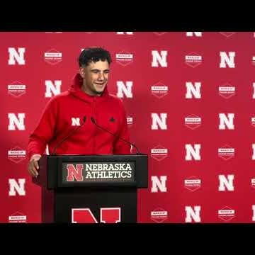 Nebraska Football Quarterback Dylan Raiola - Post Northern Iowa