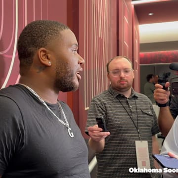 Oklahoma DL Gracen Halton Houston Postgame