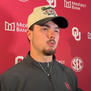 Oklahoma QB Jackson Arnold Houston Postgame