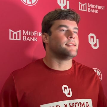 Oklahoma TE Jake Roberts Houston Postgame