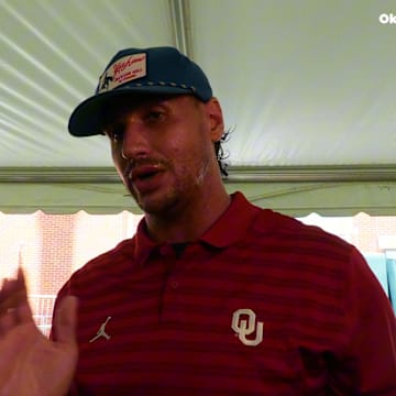 WATCH: Oklahoma Defensive Ends Coach Miguel Chavis Fall Camp Interview