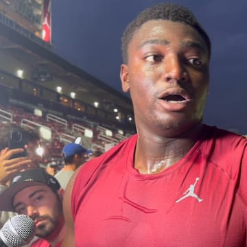 Watch Oklahoma OL Michael Fasusi Preview South Carolina