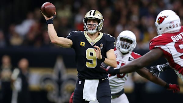 NEW ORLEANS, LOUISIANA - OCTOBER 27: Drew Brees #9 of the New Orleans Saints throws the ball during a game against the Arizona Cardinals at the Mercedes Benz Superdome on October 27, 2019 in New Orleans, Louisiana. (Photo by Jonathan Bachman/Getty Images) NEW ORLEANS, LOUISIANA - OCTOBER 27: Drew Brees #9 of the New Orleans Saints throws the ball during a game against the Arizona Cardinals at the Mercedes Benz Superdome on October 27, 2019 in New Orleans, Louisiana. (Photo by Jonathan Bachman/Getty Images)