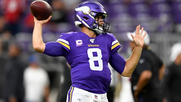 MINNEAPOLIS, MINNESOTA - SEPTEMBER 08: Quarterback Kirk Cousins #8 of the Minnesota Vikings warms up against the Atlanta Falcons before the game at U.S. Bank Stadium on September 08, 2019 in Minneapolis, Minnesota. (Photo by Hannah Foslien/Getty Images) MINNEAPOLIS, MINNESOTA - SEPTEMBER 08: Quarterback Kirk Cousins #8 of the Minnesota Vikings warms up against the Atlanta Falcons before the game at U.S. Bank Stadium on September 08, 2019 in Minneapolis, Minnesota. (Photo by Hannah Foslien/Getty Images)