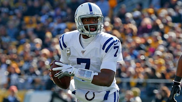 PITTSBURGH, PA - NOVEMBER 03: Jacoby Brissett #7 of the Indianapolis Colts in action against the Pittsburgh Steelers on November 3, 2019 at Heinz Field in Pittsburgh, Pennsylvania. (Photo by Justin K. Aller/Getty Images) PITTSBURGH, PA - NOVEMBER 03: Jacoby Brissett #7 of the Indianapolis Colts in action against the Pittsburgh Steelers on November 3, 2019 at Heinz Field in Pittsburgh, Pennsylvania. (Photo by Justin K. Aller/Getty Images)