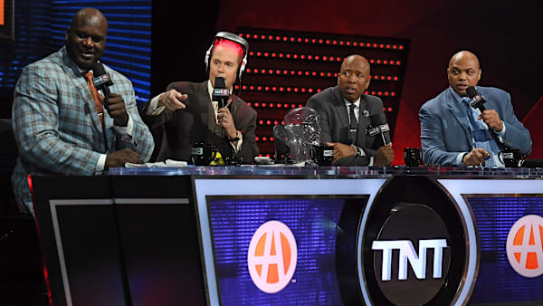 Shaquille O'Neal, Ernie Johnson Jr., Kenny Smith, Charles Barkley