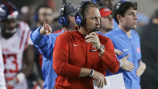 COLLEGE STATION, TX - NOVEMBER 12: Head coach Hugh Freeze of the Mississippi Rebels looks on from the sidelines against the Texas A&M Aggies at Kyle Field on November 12, 2016 in College Station, Texas. (Photo by Bob Levey/Getty Images) COLLEGE STATION, TX - NOVEMBER 12: Head coach Hugh Freeze of the Mississippi Rebels looks on from the sidelines against the Texas A&M Aggies at Kyle Field on November 12, 2016 in College Station, Texas. (Photo by Bob Levey/Getty Images)