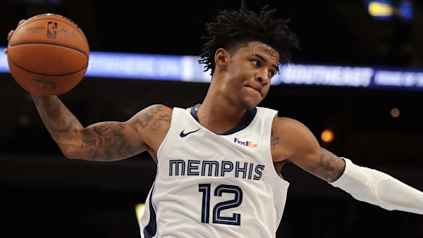 Ja Morant grabs rebound during a recent Grizzlies game. Ja Morant grabs rebound during a recent Grizzlies game.