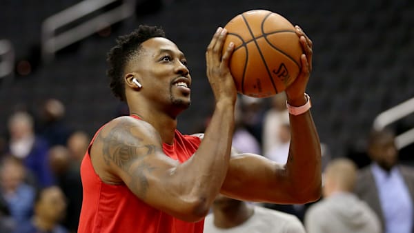 WASHINGTON, DC - NOVEMBER 02: Dwight Howard #21 of the Washington Wizards warms up before the game against the Oklahoma City Thunder at Capital One Arena on November 2, 2018 in Washington, DC. NOTE TO USER: User expressly acknowledges and agrees that, by downloading and or using this photograph, User is consenting to the terms and conditions of the Getty Images License Agreement. (Photo by Will Newton/Getty Images) WASHINGTON, DC - NOVEMBER 02: Dwight Howard #21 of the Washington Wizards warms up before the game against the Oklahoma City Thunder at Capital One Arena on November 2, 2018 in Washington, DC. NOTE TO USER: User expressly acknowledges and agrees that, by downloading and or using this photograph, User is consenting to the terms and conditions of the Getty Images License Agreement. (Photo by Will Newton/Getty Images)