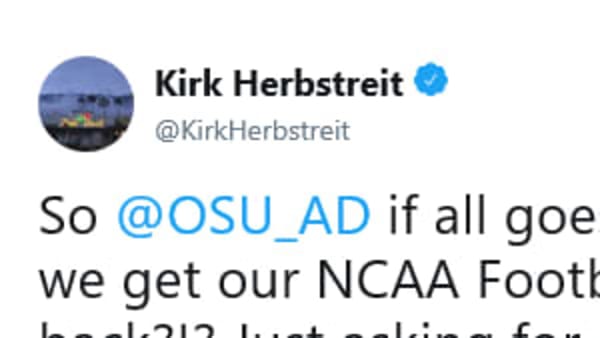 Kirk Herbstreit begs Ohio State AD Gene Smith to help bring back the NCAA Football video game. Kirk Herbstreit begs Ohio State AD Gene Smith to help bring back the NCAA Football video game.