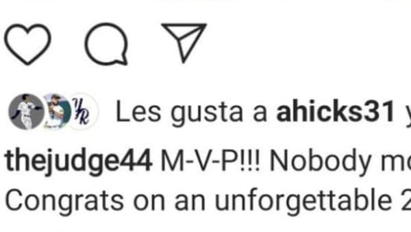 Aaron Judge congratulated Jose Altuve after Altuve won the 2017 AL MVP race. Did he delete his post? Aaron Judge congratulated Jose Altuve after Altuve won the 2017 AL MVP race. Did he delete his post?