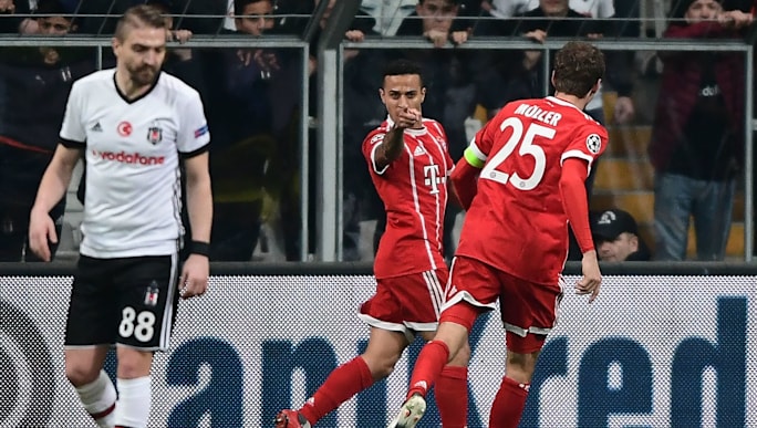 Besiktas 1 3 Bayern Munich Germans Cruise Into Ucl Quarter Finals After First Leg Rout Ht Media