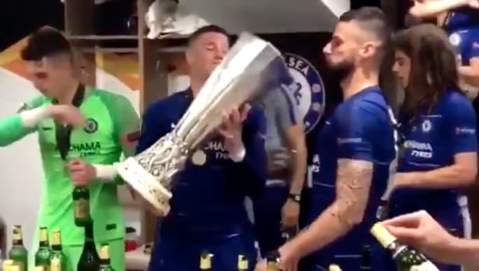 Chelsea Players Wild Celebrations Captured On Social Media Following Europa League Triumph 90min