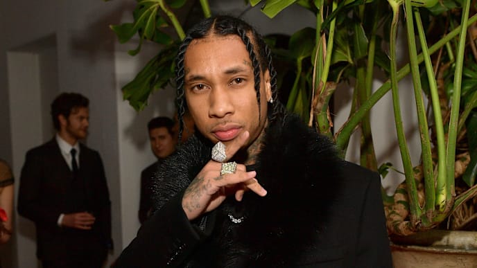 BEVERLY HILLS, CA - DECEMBER 06: Tyga attends the 2018 GQ Men of the Year Party at a private residence on December 6, 2018 in Beverly Hills, California. (Photo by Matt Winkelmeyer/Getty Images for GQ) BEVERLY HILLS, CA - DECEMBER 06: Tyga attends the 2018 GQ Men of the Year Party at a private residence on December 6, 2018 in Beverly Hills, California. (Photo by Matt Winkelmeyer/Getty Images for GQ)