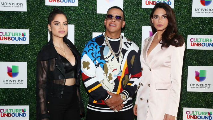 NEW YORK, NY - MAY 14: (L-R) Natti Natasha, Daddy Yankee and Livia Brito Pestana attend the 2018 Univision Upfront at Spring Studios on May 14, 2018 in New York City. (Photo by Astrid Stawiarz/Getty Images) NEW YORK, NY - MAY 14: (L-R) Natti Natasha, Daddy Yankee and Livia Brito Pestana attend the 2018 Univision Upfront at Spring Studios on May 14, 2018 in New York City. (Photo by Astrid Stawiarz/Getty Images)