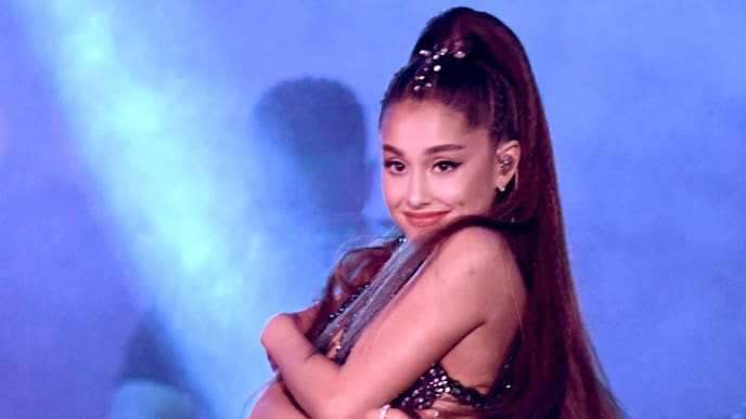 LOS ANGELES, CA - JUNE 02: (EDITORIAL USE ONLY. NO COMMERCIAL USE) Ariana Grande performs onstage during the 2018 iHeartRadio by AT&T at Banc of California Stadium on June 2, 2018 in Los Angeles, California. (Photo by Kevin Winter/Getty Images for iHeartMedia) LOS ANGELES, CA - JUNE 02: (EDITORIAL USE ONLY. NO COMMERCIAL USE) Ariana Grande performs onstage during the 2018 iHeartRadio by AT&T at Banc of California Stadium on June 2, 2018 in Los Angeles, California. (Photo by Kevin Winter/Getty Images for iHeartMedia)