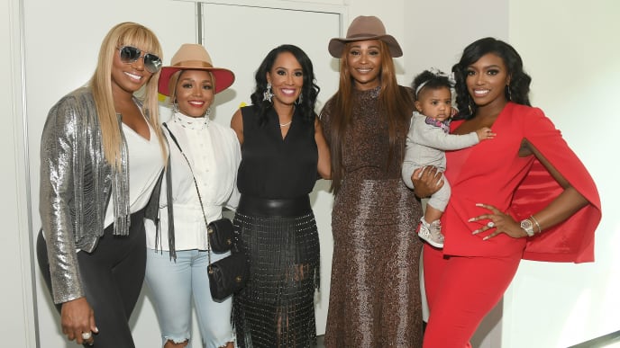 ATLANTA, GEORGIA - OCTOBER 10: NeNe Leakes, Rasheeda Frost, Tanya Sam, Cynthia Bailey, Pilar Jhena, and Porsha Williams attend A3C Festival & Conference at AmericasMart on October 10, 2019 in Atlanta, Georgia. (Photo by Paras Griffin/Getty Images) ATLANTA, GEORGIA - OCTOBER 10: NeNe Leakes, Rasheeda Frost, Tanya Sam, Cynthia Bailey, Pilar Jhena, and Porsha Williams attend A3C Festival & Conference at AmericasMart on October 10, 2019 in Atlanta, Georgia. (Photo by Paras Griffin/Getty Images)