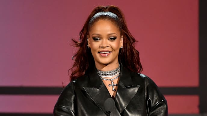 LOS ANGELES, CALIFORNIA - JUNE 23: Rihanna speaks onstage at the 2019 BET Awards on June 23, 2019 in Los Angeles, California. (Photo by Kevin Winter/Getty Images) LOS ANGELES, CALIFORNIA - JUNE 23: Rihanna speaks onstage at the 2019 BET Awards on June 23, 2019 in Los Angeles, California. (Photo by Kevin Winter/Getty Images)