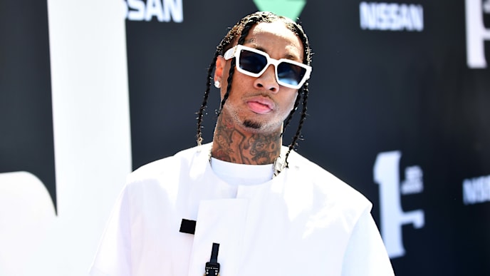 LOS ANGELES, CALIFORNIA - JUNE 23: Tyga attends the 2019 BET Awards at Microsoft Theater on June 23, 2019 in Los Angeles, California. (Photo by Paras Griffin/Getty Images) LOS ANGELES, CALIFORNIA - JUNE 23: Tyga attends the 2019 BET Awards at Microsoft Theater on June 23, 2019 in Los Angeles, California. (Photo by Paras Griffin/Getty Images)