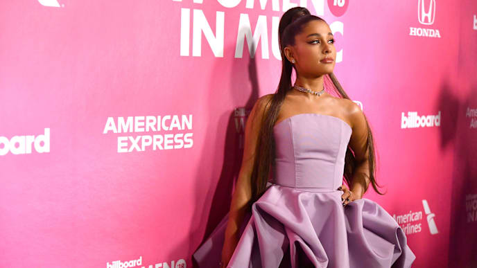 NEW YORK, NEW YORK - DECEMBER 06: Singer Ariana Grande attends the Billboard Women In Music 2018 on December 06, 2018 in New York City. (Photo by Mike Coppola/Getty Images for Billboard ) NEW YORK, NEW YORK - DECEMBER 06: Singer Ariana Grande attends the Billboard Women In Music 2018 on December 06, 2018 in New York City. (Photo by Mike Coppola/Getty Images for Billboard )