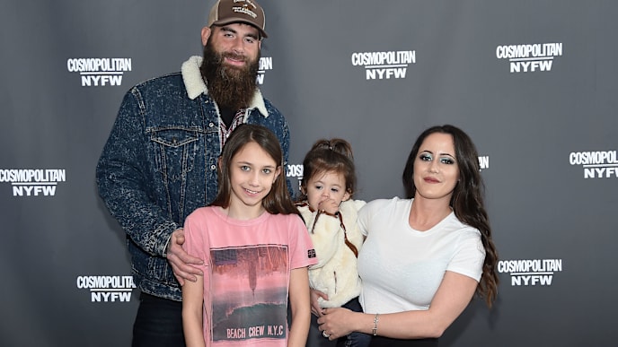 NEW YORK, NEW YORK - FEBRUARY 08: David Eason, Marissa Eason, Ensley Eason and Jenelle Eason attend the Cosmopolitan NYFW fashion show during New York Fashion Week at Tribeca 360 on February 08, 2019 in New York City. (Photo by Jamie McCarthy/Getty Images) NEW YORK, NEW YORK - FEBRUARY 08: David Eason, Marissa Eason, Ensley Eason and Jenelle Eason attend the Cosmopolitan NYFW fashion show during New York Fashion Week at Tribeca 360 on February 08, 2019 in New York City. (Photo by Jamie McCarthy/Getty Images)