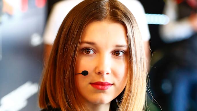 AUSTIN, TX - OCTOBER 21: Actress Millie Bobby Brown poses for a photo before the Pirelli Hotlaps before the United States Formula One Grand Prix at Circuit of The Americas on October 21, 2018 in Austin, United States. (Photo by Getty Images) AUSTIN, TX - OCTOBER 21: Actress Millie Bobby Brown poses for a photo before the Pirelli Hotlaps before the United States Formula One Grand Prix at Circuit of The Americas on October 21, 2018 in Austin, United States. (Photo by Getty Images)