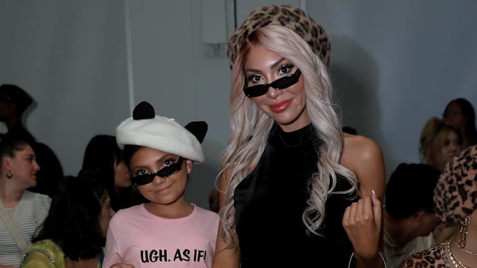 NEW YORK, NEW YORK - SEPTEMBER 08: Sophia Abraham and Farrah Abraham backstage for Fashion Palette Australian Womenswear runway during New York Fashion Week at Pier 59 on September 08, 2019 in New York City. (Photo by Anna Webber/Getty Images for Fashion Palette) NEW YORK, NEW YORK - SEPTEMBER 08: Sophia Abraham and Farrah Abraham backstage for Fashion Palette Australian Womenswear runway during New York Fashion Week at Pier 59 on September 08, 2019 in New York City. (Photo by Anna Webber/Getty Images for Fashion Palette)