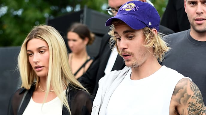 NEW YORK, NY - SEPTEMBER 06: Hailey Baldwin (L) and Justin Bieber attend the John Elliott front row during New York Fashion Week: The Shows on September 6, 2018 in New York City. (Photo by Theo Wargo/Getty Images for NYFW: The Shows) NEW YORK, NY - SEPTEMBER 06: Hailey Baldwin (L) and Justin Bieber attend the John Elliott front row during New York Fashion Week: The Shows on September 6, 2018 in New York City. (Photo by Theo Wargo/Getty Images for NYFW: The Shows)