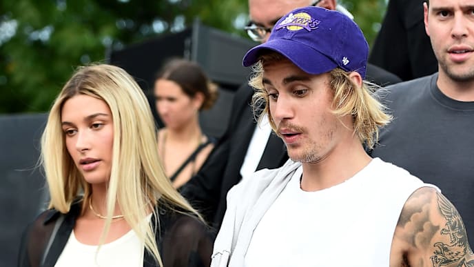 NEW YORK, NY - SEPTEMBER 06: Hailey Baldwin (L) and Justin Bieber attend the John Elliott front row during New York Fashion Week: The Shows on September 6, 2018 in New York City. (Photo by Theo Wargo/Getty Images for NYFW: The Shows) NEW YORK, NY - SEPTEMBER 06: Hailey Baldwin (L) and Justin Bieber attend the John Elliott front row during New York Fashion Week: The Shows on September 6, 2018 in New York City. (Photo by Theo Wargo/Getty Images for NYFW: The Shows)