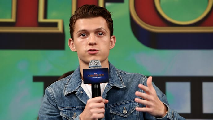 SEOUL, SOUTH KOREA - JULY 01: Actor Tom Holland attends the press conference for 'Spider-Man: Far From Home' South Korea Premiere on July 01, 2019 in Seoul, South Korea. (Photo by Chung Sung-Jun/Getty Images) SEOUL, SOUTH KOREA - JULY 01: Actor Tom Holland attends the press conference for 'Spider-Man: Far From Home' South Korea Premiere on July 01, 2019 in Seoul, South Korea. (Photo by Chung Sung-Jun/Getty Images)